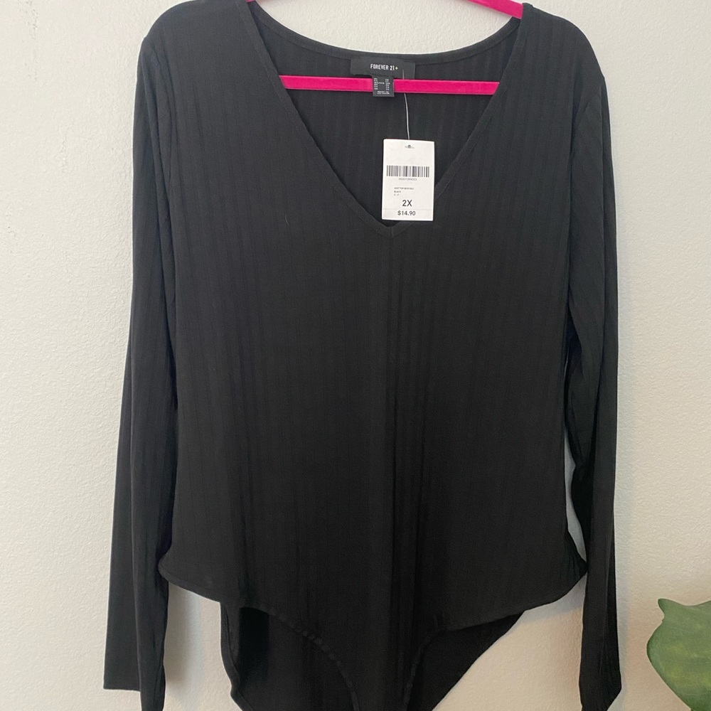 Black bodysuit. Brand new with tags